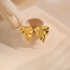 Wavy Heart Studs Stainless steel