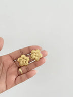 Sunflower studs stainless steel