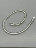 Unisex Sterling Silver Snake chain Bracelet