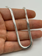 Unisex Sterling Silver Snake chain Bracelet